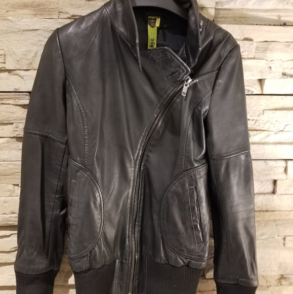 Soia & Kyo Leather Bomber - Picture 1 of 4